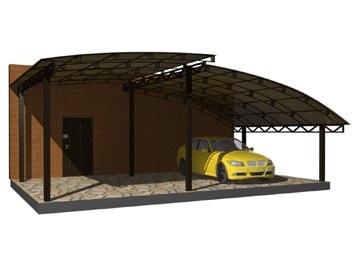 Навес арочный