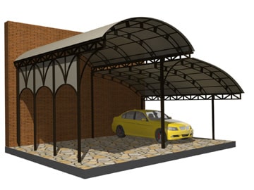 Навес арочный