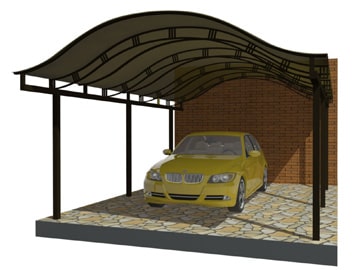 Навес арочный