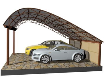 Навес арочный