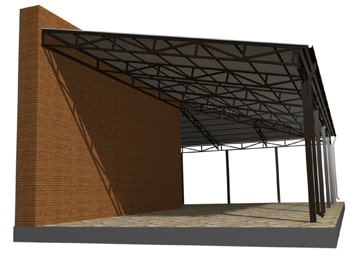 Навес односкатный