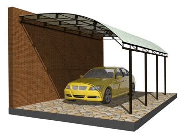 Навес полуарочный