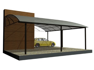 Навес полуарочный