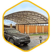 Навес над автомобилем