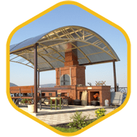 Навес над зоной отдыха