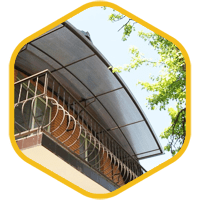 Навес над балконом